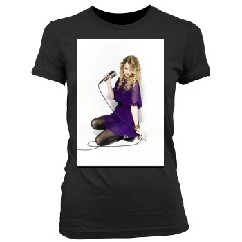 Taylor Swift Women's Junior Cut Crewneck T-Shirt