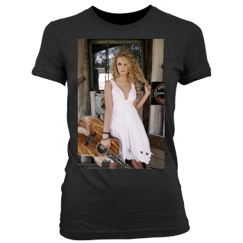 Taylor Swift Women's Junior Cut Crewneck T-Shirt