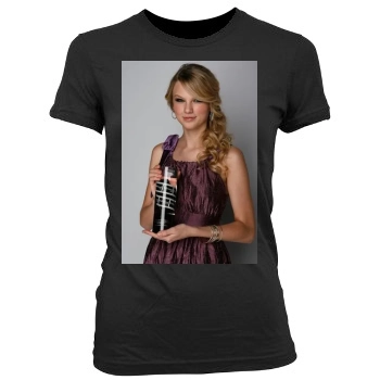 Taylor Swift Women's Junior Cut Crewneck T-Shirt