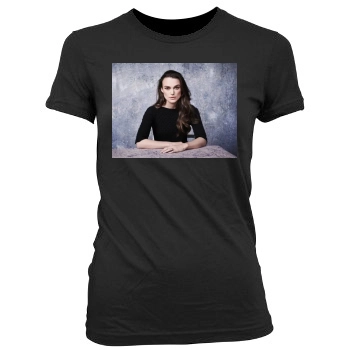 Keira Knightley Women's Junior Cut Crewneck T-Shirt