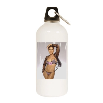 Toni Braxton White Water Bottle With Carabiner