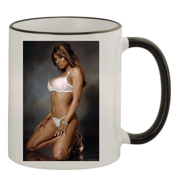 Traci Bingham 11oz Colored Rim & Handle Mug