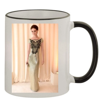 Lydia Hearst 11oz Colored Rim & Handle Mug