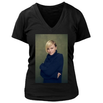 Malin Akerman Women's Deep V-Neck TShirt