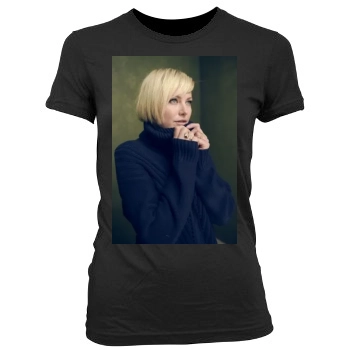 Malin Akerman Women's Junior Cut Crewneck T-Shirt