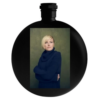 Malin Akerman Round Flask