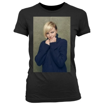 Malin Akerman Women's Junior Cut Crewneck T-Shirt