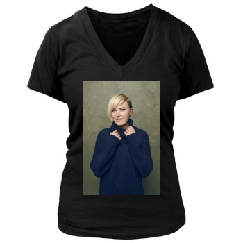 Malin Akerman Women's Deep V-Neck TShirt