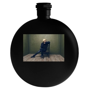 Malin Akerman Round Flask