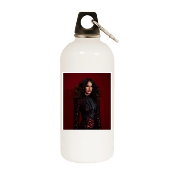 Megan Fox White Water Bottle With Carabiner