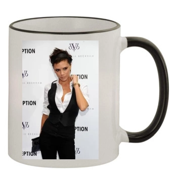 Victoria Beckham 11oz Colored Rim & Handle Mug