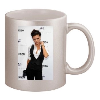 Victoria Beckham 11oz Metallic Silver Mug