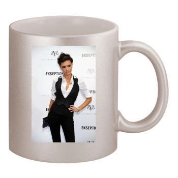 Victoria Beckham 11oz Metallic Silver Mug