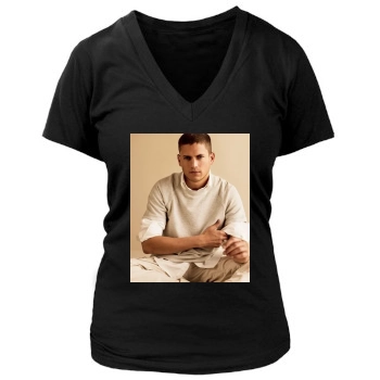 Wentworth Miller Women's Deep V-Neck TShirt