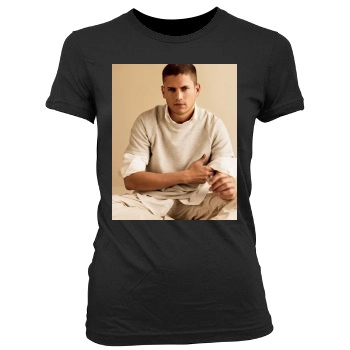 Wentworth Miller Women's Junior Cut Crewneck T-Shirt