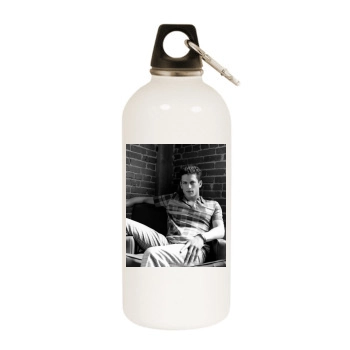 Wentworth Miller White Water Bottle With Carabiner