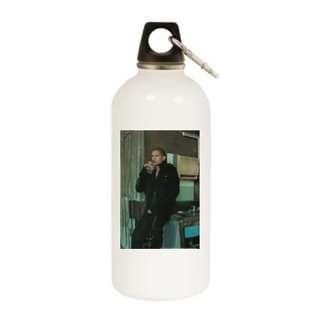 Wentworth Miller White Water Bottle With Carabiner