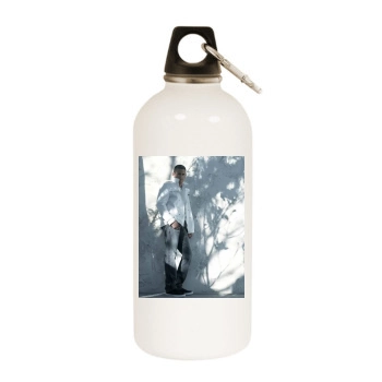 Wentworth Miller White Water Bottle With Carabiner
