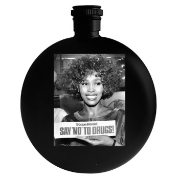 Whitney Houston Round Flask