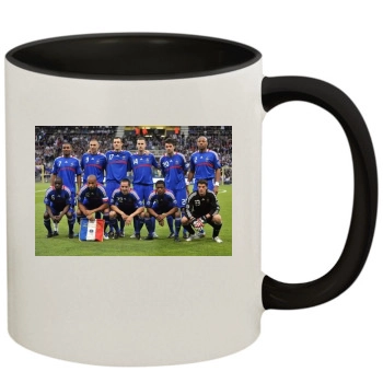 France National football team 11oz Colored Inner & Handle Mug