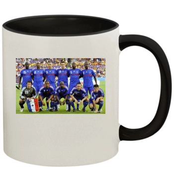 France National football team 11oz Colored Inner & Handle Mug