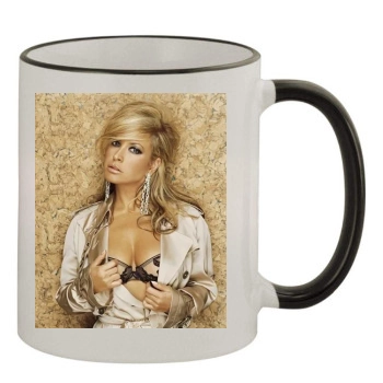 Anastacia 11oz Colored Rim & Handle Mug
