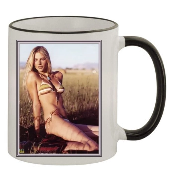 Bridget Hall 11oz Colored Rim & Handle Mug