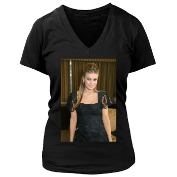 Carmen Electra Women's Deep V-Neck TShirt