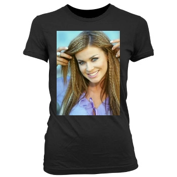 Carmen Electra Women's Junior Cut Crewneck T-Shirt