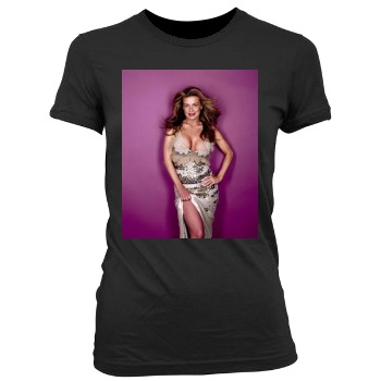 Carmen Electra Women's Junior Cut Crewneck T-Shirt