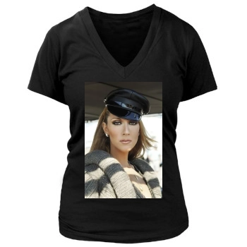 Celine Dion Women's Deep V-Neck TShirt