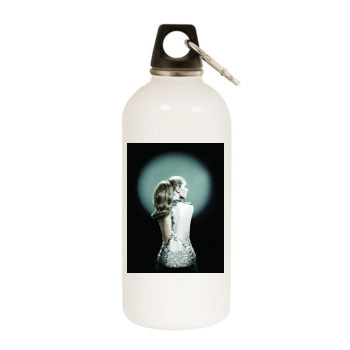 Celine Dion White Water Bottle With Carabiner