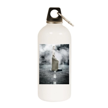 Celine Dion White Water Bottle With Carabiner