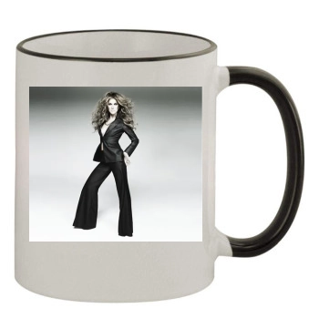 Celine Dion 11oz Colored Rim & Handle Mug