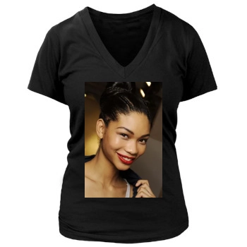 Chanel Iman Women's Deep V-Neck TShirt