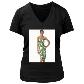 Chanel Iman Women's Deep V-Neck TShirt