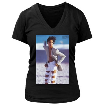 Chanel Iman Women's Deep V-Neck TShirt