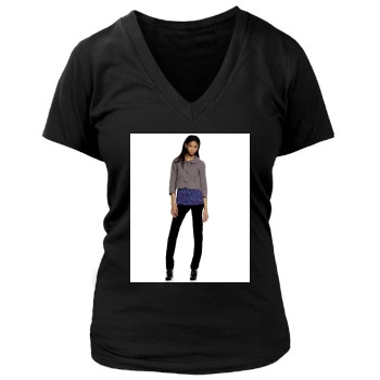 Chanel Iman Women's Deep V-Neck TShirt