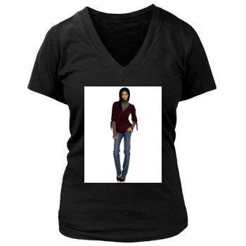 Chanel Iman Women's Deep V-Neck TShirt