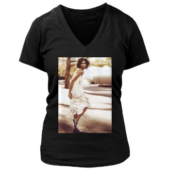 Chanel Iman Women's Deep V-Neck TShirt