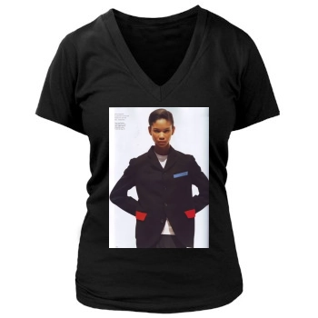 Chanel Iman Women's Deep V-Neck TShirt