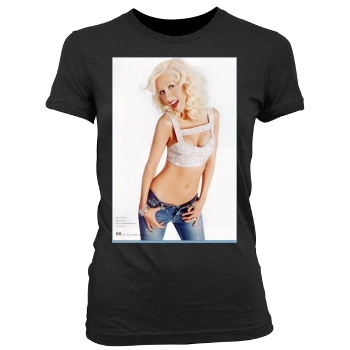 Christina Aguilera Women's Junior Cut Crewneck T-Shirt