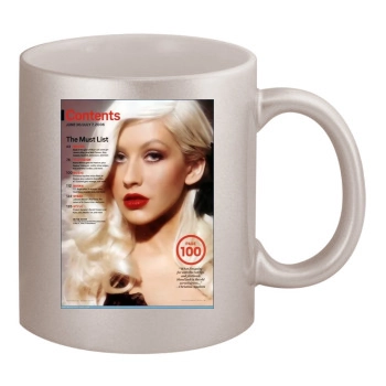 Christina Aguilera 11oz Metallic Silver Mug