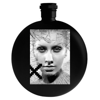 Christina Aguilera Round Flask