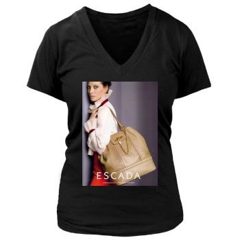 Christy Turlington Women's Deep V-Neck TShirt