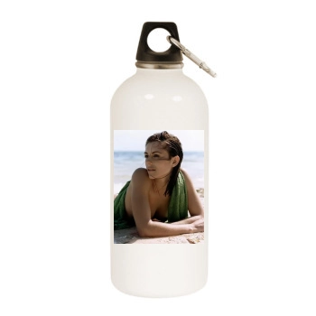 Elizabeth Hurley White Water Bottle With Carabiner
