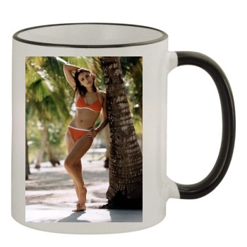 Elizabeth Hurley 11oz Colored Rim & Handle Mug