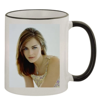 Elizabeth Hurley 11oz Colored Rim & Handle Mug