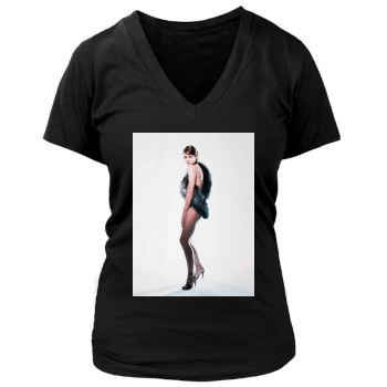 Elizabeth Hurley Women's Deep V-Neck TShirt