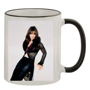 Elizabeth Hurley 11oz Colored Rim & Handle Mug